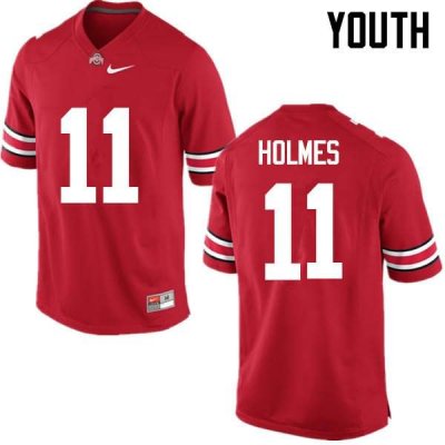 NCAA Ohio State Buckeyes Youth #11 Jalyn Holmes Red Nike Football College Jersey HDO4745WL